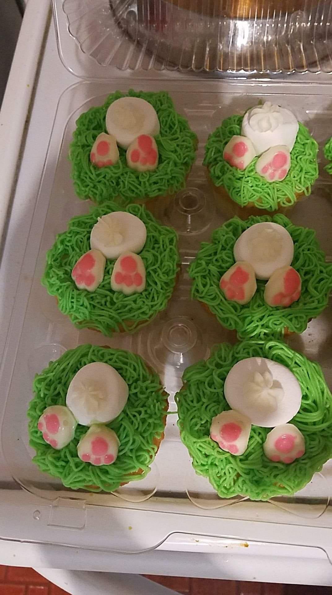 Bunny bum cupcakes