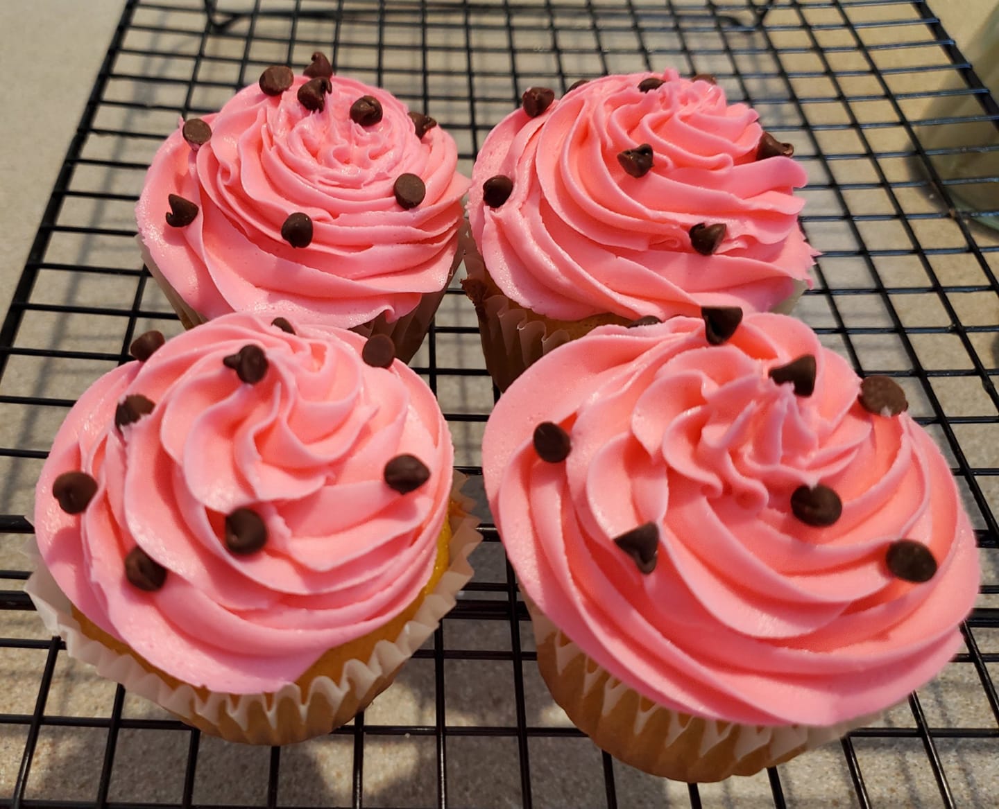 Watermelon cupcake