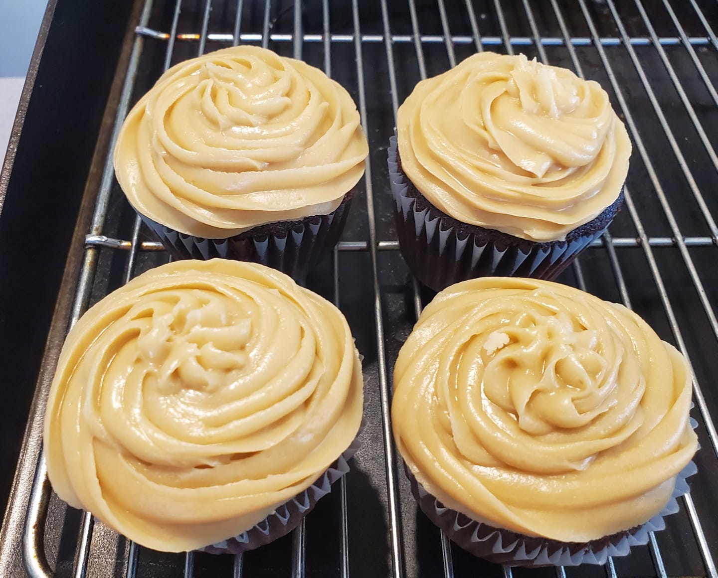 Chocolate caramel cupcake